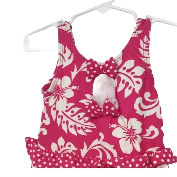 Children’s Place Hawaiian ruffle bottom swimsuit - Picture 4 of 15